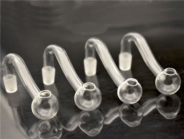 High quality 10mm male female clear thick pyrex glass oil burner water pipes for oil glass bongs thick big bowls for smoking water bong