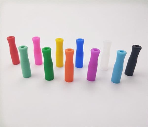 11 Colors For Stainless Steel Tooth Collision Prevention Straws Cover Silicone Straw Tips