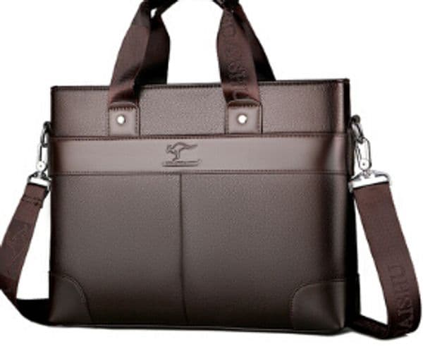 2020 Hot Sale New Male Ling Zhi Kangaroo New Men Bag Handbag Horizontal Shoulder Bag Diagonal Bag Business Casual Briefcase Handbag Men