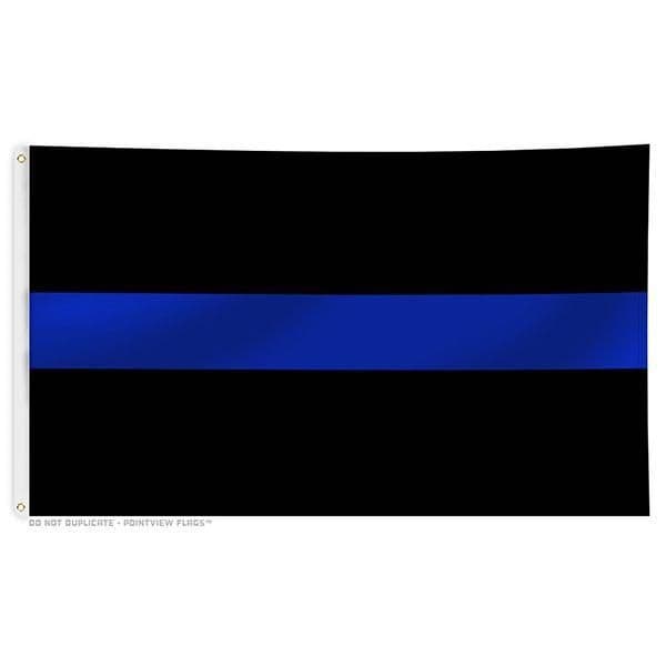 3x5Fts 90x150cm Honoring Law Enforcement Officers Thin Blue Line Flag