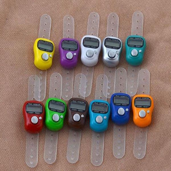 Mini Hand Hold Band Tally Counter LCD Digital Screen Finger Ring Electronic Head Count Tasbeeh Tasbih