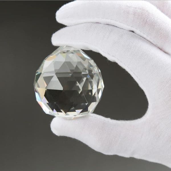 Wonderful Hanging 20mm diameter Clear Crystal Ball Sphere Prism Pendant Spacer Beads For Home Wedding Glass Lamp Chandelier Decoration