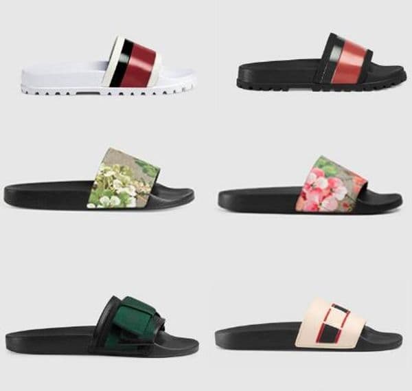Classic Men Women Sandals Designe Shoes Slippers Snake Print Luxury Slide Summer Fashion Wide Flat Sandals Slipper With Box Dust Bag 35-46