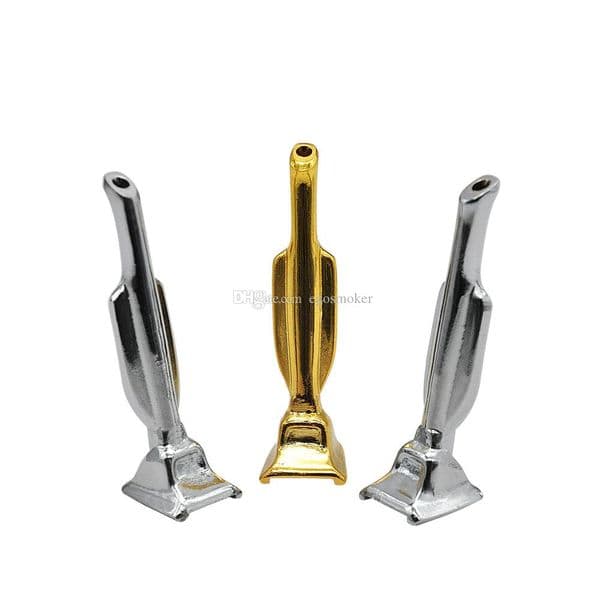 Wholesale Metal Trophy Shape Portable Smoking Pipes Gift Mill Smoking Pipes Snuff Hoover For Glass Bong Dabber Bubblers Bowls W11