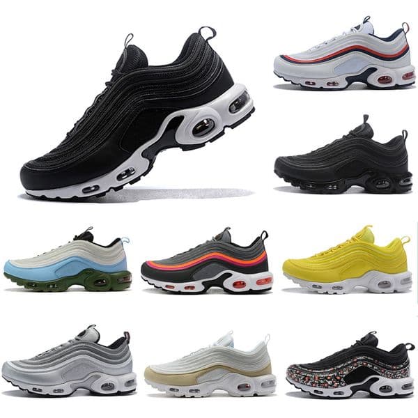 UNDEFEATED-Black 97S Mens Running shoes Sliver Bullet Bred UNDEFEATED UNDFTD Olive Triple black White Team Red Volt Men women sports Sneaker