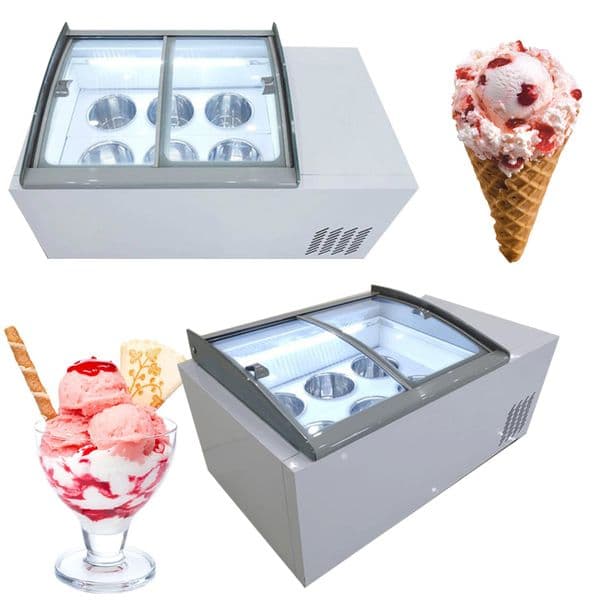 New 190W large capacity freezer Commercial ice cream display cabinet Multifunctional hard ice cream cabinet for sale
