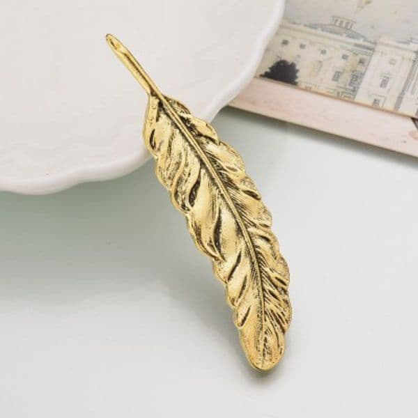 Gold Feather Suit Women Broaches Leaves Hijab Pins Wedding Brooch Men Brooches Pin Flower Lapel Pins For Women b215