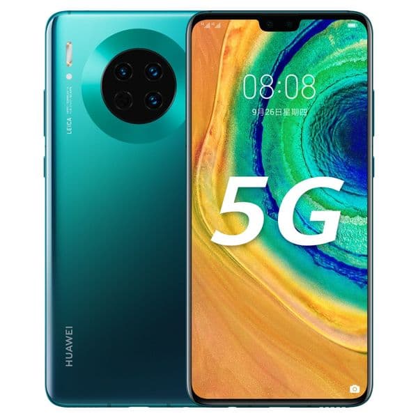 Original Huawi Mat 30 5G Mobil 8GB RAM 128GB 256GB ROM Kirin 990 40.0MP NFC 4200mAh HarmonyOS 6.62 Full Scrn Fingrprint ID IP53 Watrproof Smart Cll