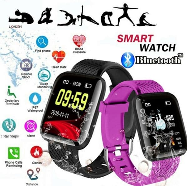 Smart Watches 116 Plus ID116 D13 Watch Wristband Sports Watches Smart Band Waterproof Smartwatch Android With retail packaging