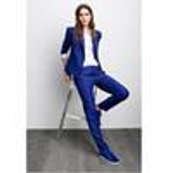 New ladies suit women's casual solid color simple suit two-piece suit (coat + pants) women's business office dress support custom