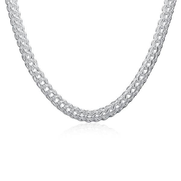 Plated sterling silver necklace 18INCHS*10mm Full circle TO Chains necklace DHSN0139 Brand new 925 silver plate jewelry Chains