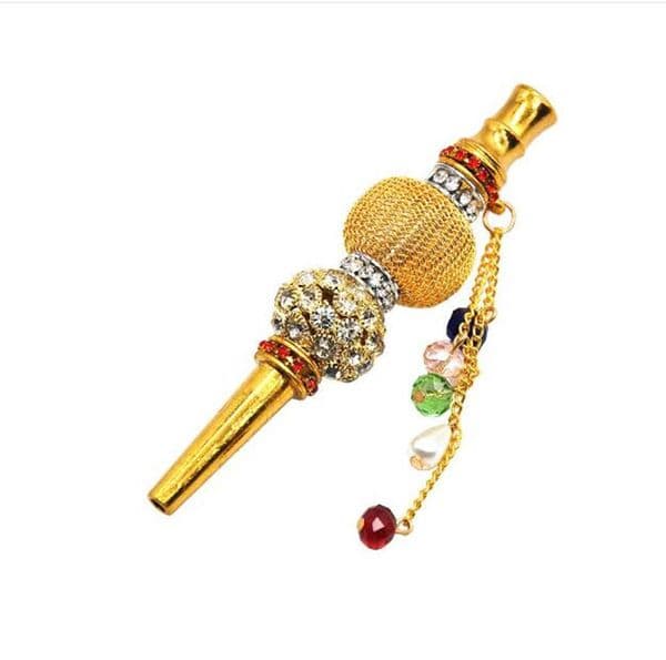 Smoking Pipes Mouthpiece Tips Hookahs Mouth Cigarette Diamonds Fashion Handmade Pipe Filter Tip