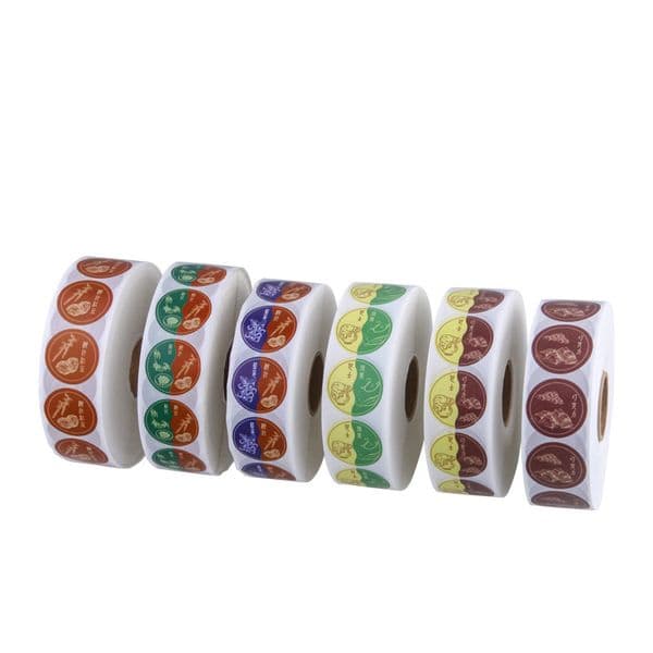 Customized round colorful printing food label adhesive sticker personized customer logo paper package label sticker for food bottles and jars
