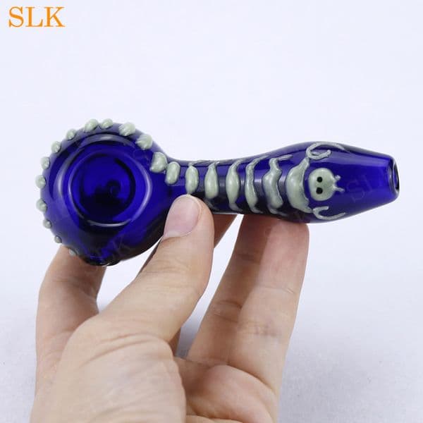 Newest Smoking Blown Glass Hand Pipes Cheap Pyrex Glass Tobacco Spoon Pipes Mini Small Bowl Pipe Unique Pot Pipes Smoking Pieces