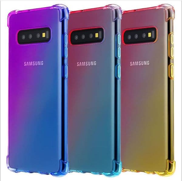 Designer Colorful AntiShock Airbag Soft Clear Case For IPhone XR XS MAX 8 7 Plus 6 6S For Samsung Galaxy S10 S9 S8 Note 8 9 M10 M20 Cases