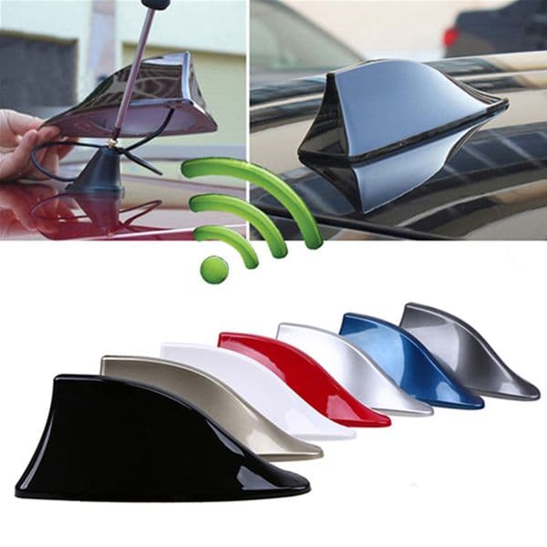 Upgraded Signal Universal Car Shark Fin Antenna Auto Roof FM/AM Radio Aerial Replacement For BMW/ Honda/ Toyota/ Hyundai/ Kia