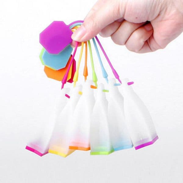 Hot Selling Bag Style Silicone Tea Strainer Herbal Spice Infuser Filter Diffuser Kitchen Accessories Random Color