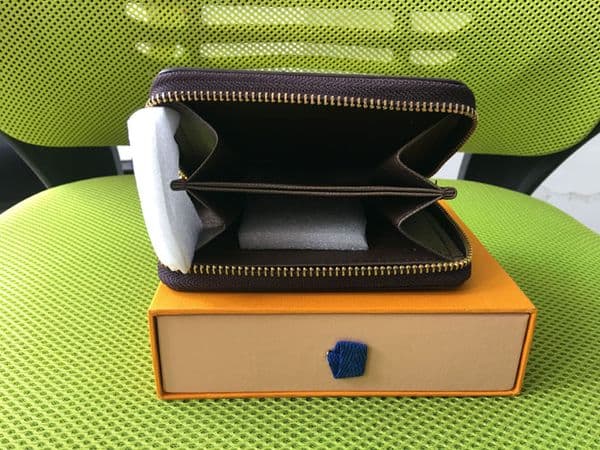 Luxury designer brand women wallet single zipper men's wallet classic brand short purse with gift box