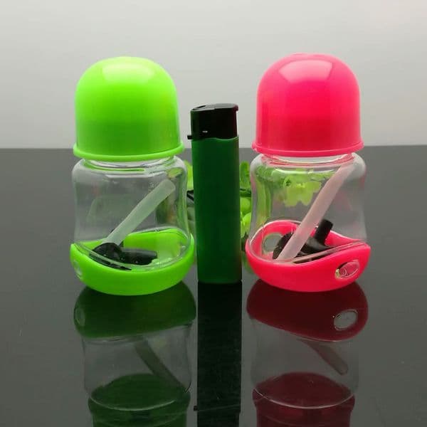 Europe and Americaglass pipe bubbler smoking pipe Colorful plastic mini hookah