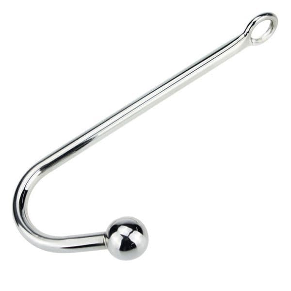 Stainless Steel 30*250mm Anal Hook Metal Butt Plug With Ball Anal Plug Anal Dilator Gay Sex Toys For Men And Women Adult Games Y190716
