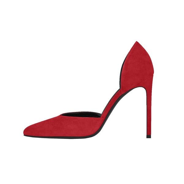 Hot Sale-Kolnoo Women's 10cm High Heel D'orsay pump in Nlack Footbed Pointed Toe Shoes Party Office Fashion BFCM Dress Shoes XN000-5