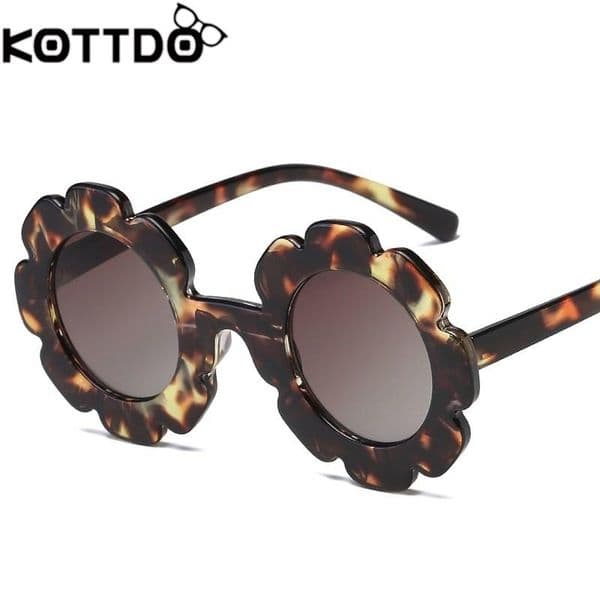 Vintage Kids Sunglasses Child Sun Glasses Round Flower Gafas Baby Gradient Children Sunglass Girls Boys Uv400 Oculos De Sol olUhG