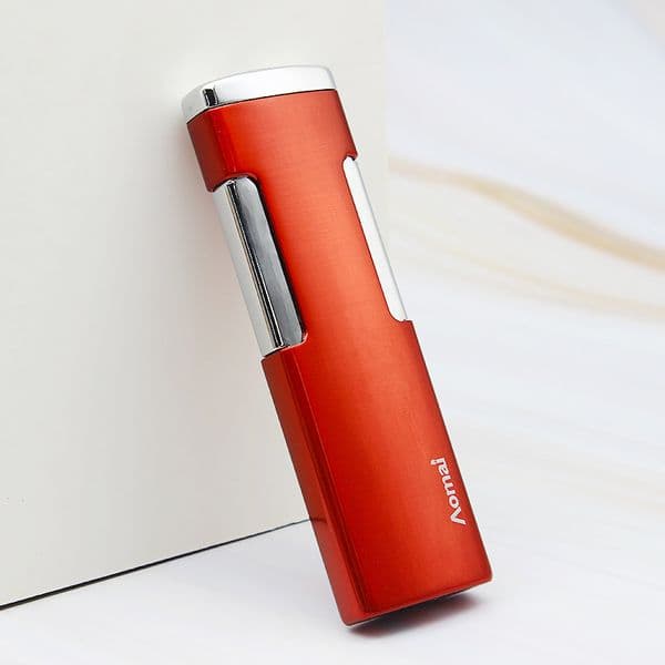 New Arrival Genuine Aomai Side Ignition Metal Torch Turbo Mini Cigarettes Red Flame Lighters Gas Lighter