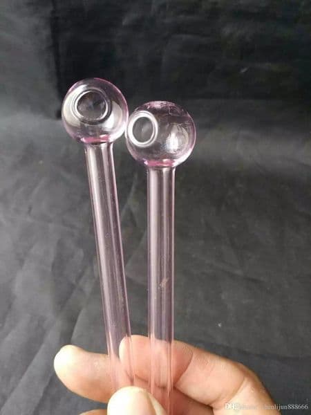 Pink straight pot ,Wholesale Bongs Oil Burner Pipes Water Pipes Glass Pipe Oil Rigs Smoking Free Shipping