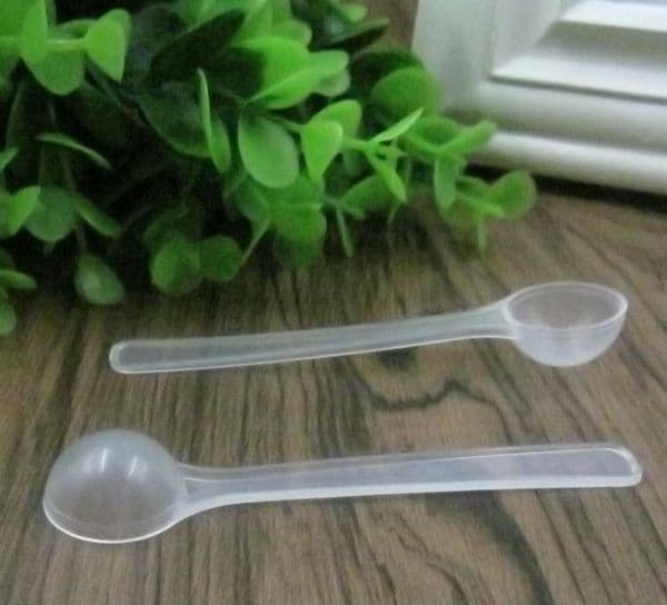 Tools 1g Professional Plastic 1 Gram Scoops/Spoons For Food/Milk/Washing Powder White Clear Measuring Spoons