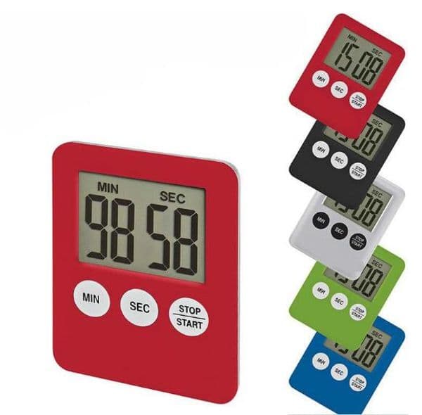 Magnetic Square Cooking Timer Kitchen Time Multifunctional Alarm Clock Tools for Basketball Race Mask Pizza 9 colors