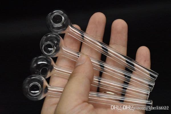 Great cheap Clear Pyrex Glass Oil Burner Pipe Clear Glass Oil Burner Glass tue Pipe Oil Nail smoking Pipe
