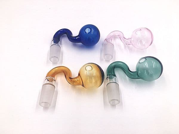 14mm Male Joint Glass Water Pipe Slide Bowls Smoking Accessories-Random Color Comes