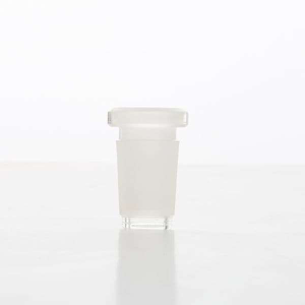 18mm Male 14mm Female Glass Reducer Low Profile Adapter 14 to 10 Smoking Pipes Frosted Borosilicate Connector Downstem Slit Diffuser