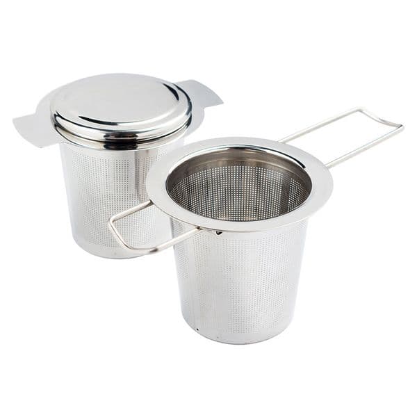 304 Stainless Steel Silver Tea Strainer Folding Foldable Tea Infuser Basket For Teapot Cup Teaware QW7187