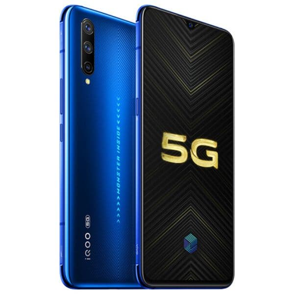 Original Vivo iQOO Pro 5G Mobile Phone 12GB RAM 128GB ROM Snapdragon 855 Plus Octa Core 48MP NFC 4500mAh Android 6.41" Full Screen Fingerprint ID Face Smart Cell Phone