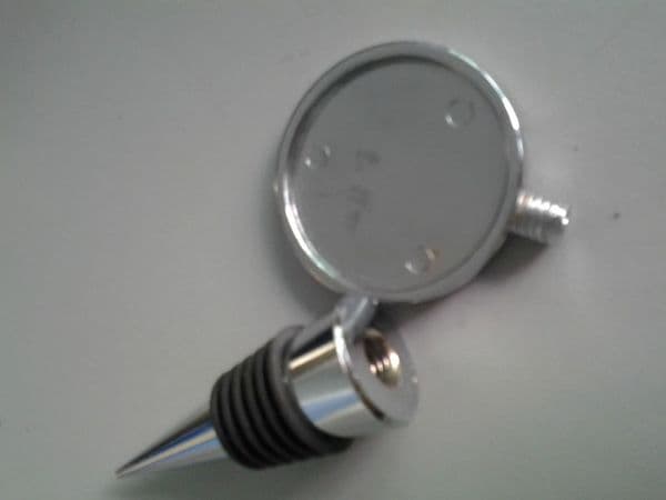 Round Red Wine Bottle Stopper Blank Metal Bar Tool Wedding Gift For DIY Crystal Dome Cabochones Accessory Zc0023 B2