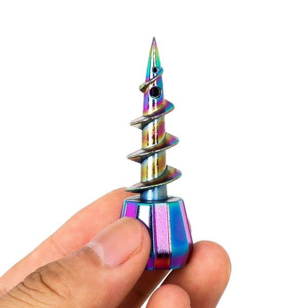 Smoking Pipes New European and American metal screw shaped water pipe cannon head