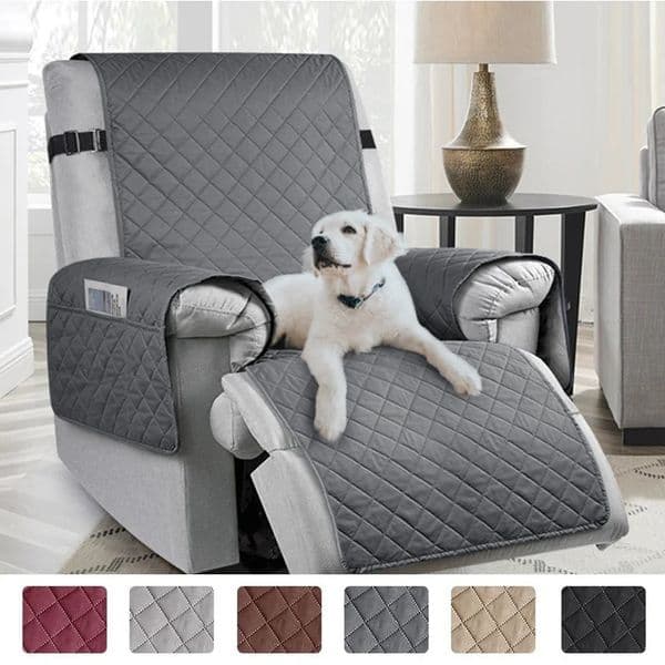 1pc Recliner Chair Cover Water Repellant Armchairs Slipcover Living Room Sofa Couch With Elastic Strap Furniture Protector 251230