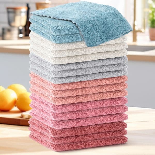 Household clean Set of 12 or18 piece Soft and Highly Absorbent Perfect for Kitchen and Bathroom Multi functional for Home Use 251225BJ