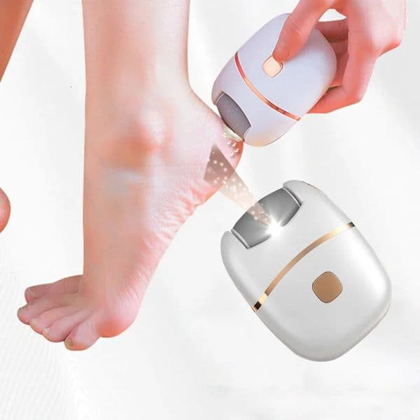 1 PC Electric Foot Grinder Rechargeable Thick Leather Polishing Foot Grinder and 2 Different Thickness Grinding Heads 251231