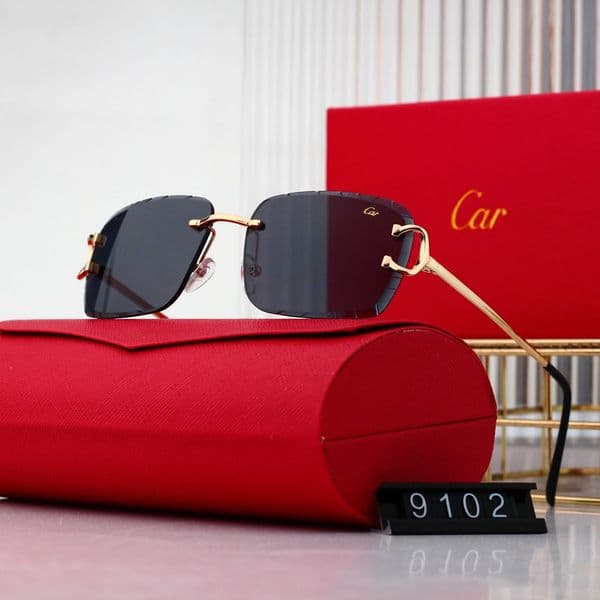 luxury Designer Sunglasses For Women Metal without frame Classic Outdoor Leisure Beach Exquisite man Sunglassess