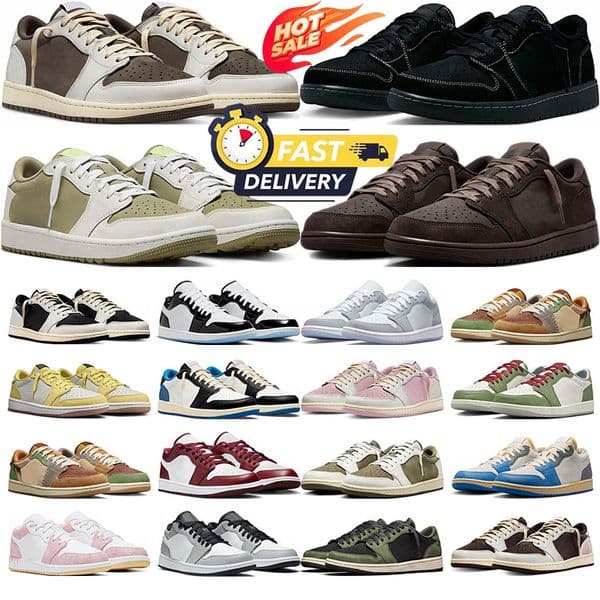 Fast delivery designer lows basketball shoes women mens trainers Low Bordeaux Reverse Mocha Black Phantom Velvet Brown 1 sports sneakers