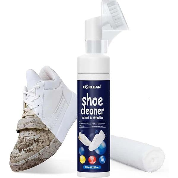 Water-free Sneaker Cleaner White Shoe Cleaner Kit 676 OZ Foam for Tennis Shoes Running Golf PU Nubuck Sole 251225BJ