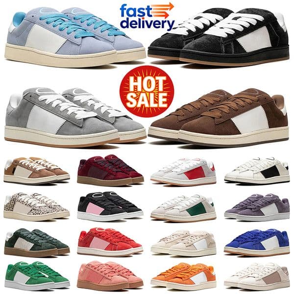 Free shipping men women with box designer shoes flat sneakers mens trainers Black White Blue Red Pink Green Brown Grey suede leather