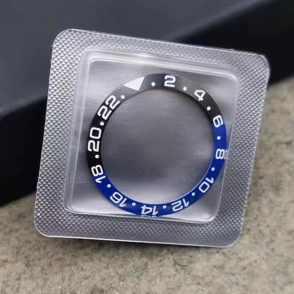 AAA Watch Parts Ceramic Bezel with Black and Green Ceramic Insert, Compatible with 38mm x 30.7mm Case