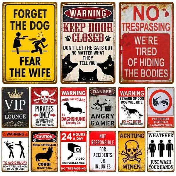 Retro Caution Metal Sign Bar Pub Garage Vintage Russian Warning Decor for Home Walls 26T0104 26T0104