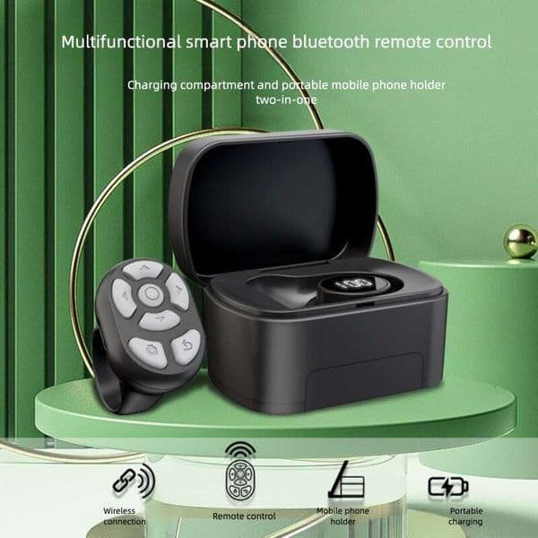 1pcs Wireless Bluetooth Ring Remote Control Fingertip Selfie Video Controller For Short video Page Turner Browsing For iOS Android