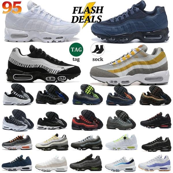 Free shipping designer shoes 95 running shoes Men OG Neon Hyper Turquoise Triple Black White Greedy Volt chaussures Mens Trainers Outdoor Sports Sneakers