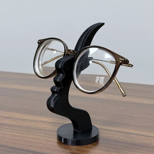 Minimalist Human Profile Eyeglass Holder 3D Printed Side Face Stand for Glasses Fun Practical Desk Line Art Decor Ornament 251230