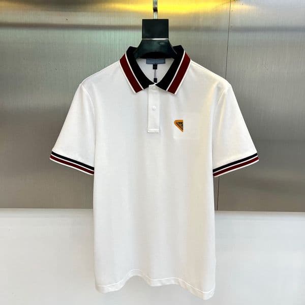 Men's Polos Luxury Brand Short Sleeve Polo Shirt Men Fashionable Simple Solid Color Summer Mercerized Cotton Breathable Casual Lapel T Asia size M-4XL